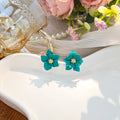 Eight Color Layered Petal Flower Small Stud Earrings view 11
