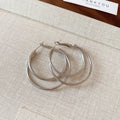 Triple Layer Hoop Earrings In Gold And Silver Tone view 7