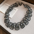 Beaded Fan Lace Pearl Necklace Bracelet Six Styles view 7