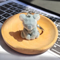 Flocked Animal Keychains Rhino Cat Deer Koala 4 Styles view 9