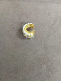 Layered Crystal and Pearl Ear Cuffs with Floral Details view 6