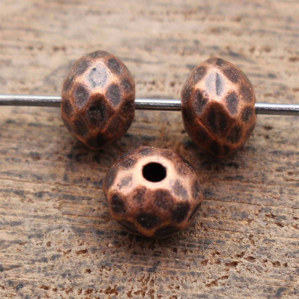 5.8x5.8x4.5mm 0.5g Multicolor Zinc Alloy Faceted Diamond Shape Loose Metal Beads for Bracelet DIY Jewelry