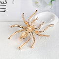 Yellow Gold Tone Spider Metal Brooch Pin for Jackets and Lapels view 5