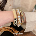 Acrylic Tube Leopard Stretch Bracelets Three Styles view 1