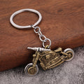 Moving Motorcycle Wheel Zinc Alloy Keychain Pendant Gift Accessory