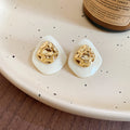 Gold Relief Resin Stud Earrings In Five Colorways Jewelry view 7