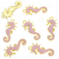Colorful Seahorse Enamel Metal Charms, 12 Colorways view 8