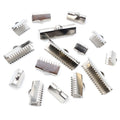 Stainless Steel Serrated Ribbon End Crimps in Six Sizes view 3