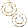 Freshwater Pearl Stainless Steel Irregular Link Necklace Bracelet view 5