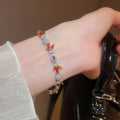 Leaf Crystal Tennis Bracelet In Multicolor Designs view 6