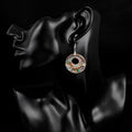 Gold Tone Silver Tone Shell Shell Metal Dangle Earrings view 3
