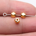 Faceted Geometric Spacer Beads in Seven Metal Finishes view 7