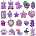 Purple Star and Heart Glossy Charms with 39 Listed Options view 5