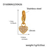 Gold Pave Heart