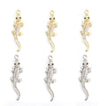 Crystal Alligator Charms in Gold Tone and Silver Tone view 2