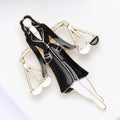Lawyer Figure Brooch In 1 Style With Polished Metal And Decorative Details view 3