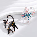 Black Cat Enamel Two Designs Metal Brooch Pin for Jackets and Lapels view 5