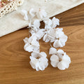 Long Shell Petal Cluster Earrings in Five Bright Colorways view 7
