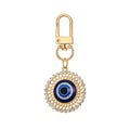 Twelve Piece Gold Tone Rhinestone Evil Eye Clip Keychain Set view 3