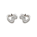 Twisted Crystal Ear Clips in Gold and Silver Tones view 5