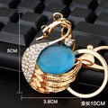 Mixed Moonstone Swan and Peacock Keychains in Six Pictured Designs view 6