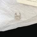 Layered Sculptural Ear Cuffs in Gold and Silver Tones view 7