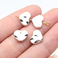 12x9x3mm 1.3g Antique Silver Zinc Alloy Heart Small Hole Loose Metal Beads for DIY Jewelry Making