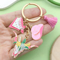 Flower Charm Keychains in 25 Pictured Variations for Bags and Keys view 1