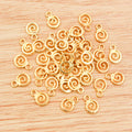 Spiral Swirl Metal Jewelry Charms in Six Finish Options view 7