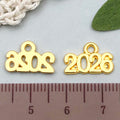 Gold-Tone Number Metal Charms with 5 Listed Options view 8