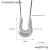 Steel U Pendant