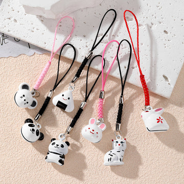 Mini Animal and Rice Ball Phone Strap Charms in Seven Designs