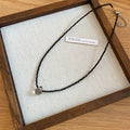Beaded Cord Necklaces With Clear Heart Shaped Crystal Pendants view 6