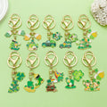 Shamrock Charm Keychains Featuring Shamrock Across 17 Pictured Variations view 4