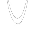 Double Layer Snake Chain Long Necklace Gold Silver view 5
