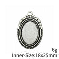 Oval 18 x 25 mm Cabochon Pendant Settings in Two Finishes view 5