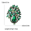 Teardrop Rhinestone Cluster Brooch Floral Antique Six Colors view 10