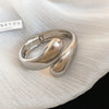 Silver Teardrop Cuff