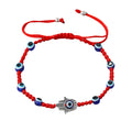 Braided Cord Hamsa Hand and Blue Evil Eye Adjustable Bracelets view 5