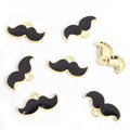 Enamel Mustache Charms in Five Colors and Two Metal Tones view 10