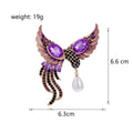Bird Pearl Look Metal Brooch Pin for Jackets and Lapels view 2
