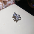 Star And Butterfly Crystal Ear Cuffs In Six Mixed Metal Styles view 10