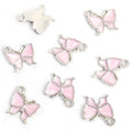 Enamel-Look Gold Silver Butterfly Alloy Charms in 18 Styles view 9