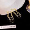 Gold Chain Hoops
