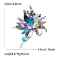 Crystal Flower Bouquet Brooch Marquise Petals Three Styles view 7