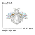 Pearl Belly Bee Brooch With Iridescent Wings in Two Finishes view 7