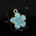 Enamel Cherry Blossom Sakura Flower Charm Pendants Two Sizes view 3