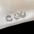 Irregular Metal Ear Cuff Three Piece Set Gold Silver view 7
