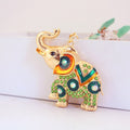Rhinestone Elephant Keychain With Split Ring And Lobster Clasp view 9