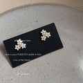 Mixed Sweet Floral Pearl Drop Stud Earring Collection view 8